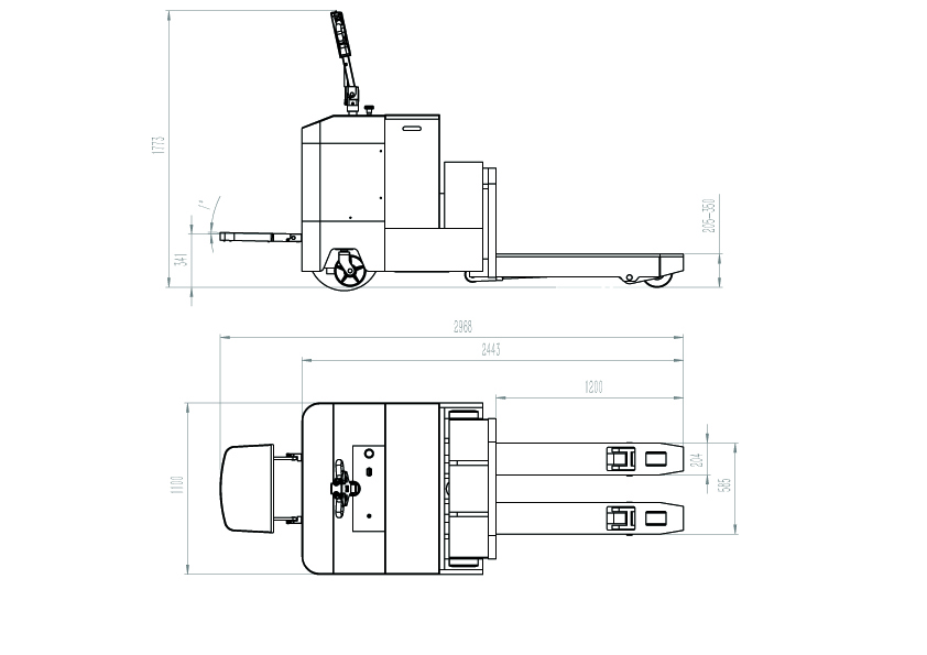 CBD80重型電動(dòng)搬運(yùn)車(chē)圖 